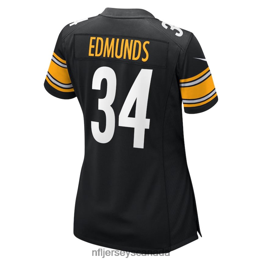 Women Pittsburgh Steelers Terrell Edmunds Nike Black Game Jersey Clothing NFL TBXFR65969