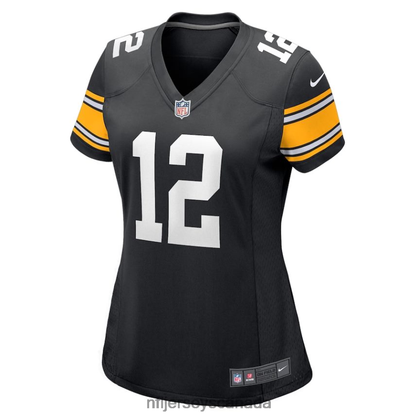 Women Pittsburgh Steelers Terry Bradshaw Nike Black Retired Player Jersey Clothing NFL TBXFR61691