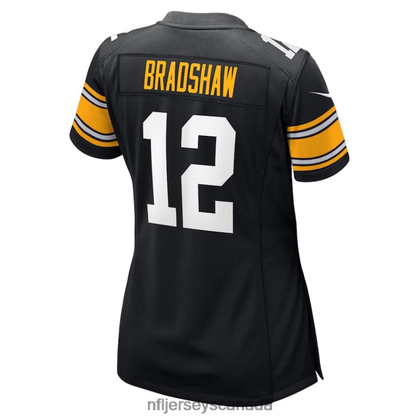 Women Pittsburgh Steelers Terry Bradshaw Nike Black Retired Player Jersey Clothing NFL TBXFR61691