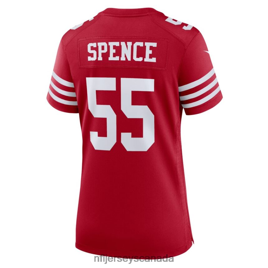 Women San Francisco 49ers Akeem Spence Nike Scarlet Home Game Player Jersey Clothing NFL TBXFR66041