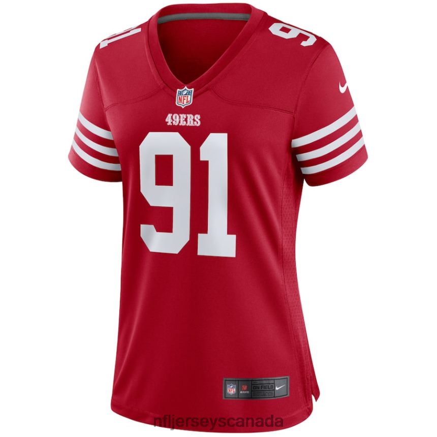 Women San Francisco 49ers Arik Armstead Nike Scarlet Player Game Jersey Clothing NFL TBXFR64077