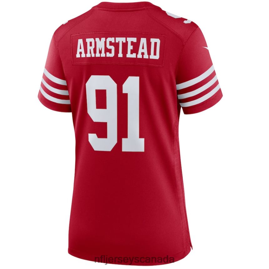 Women San Francisco 49ers Arik Armstead Nike Scarlet Player Game Jersey Clothing NFL TBXFR64077
