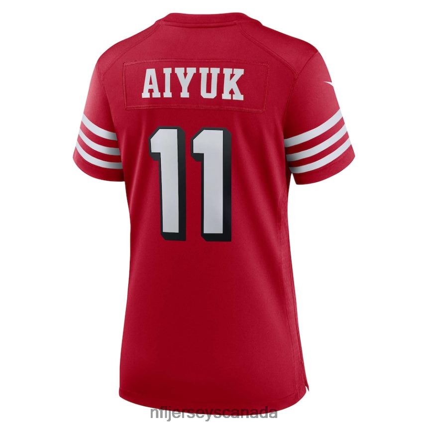 Women San Francisco 49ers Brandon Aiyuk Nike Scarlet Alternate Game Jersey Clothing NFL TBXFR63236