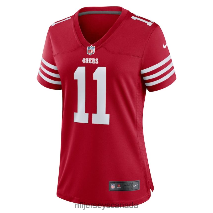 Women San Francisco 49ers Brandon Aiyuk Nike Scarlet Game Player Jersey Clothing NFL TBXFR62030
