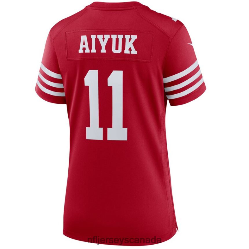 Women San Francisco 49ers Brandon Aiyuk Nike Scarlet Player Game Jersey Clothing NFL TBXFR61654