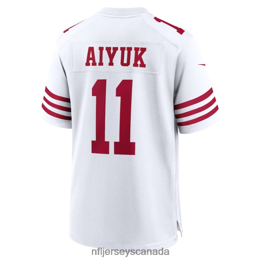 Women San Francisco 49ers Brandon Aiyuk Nike White Game Jersey Clothing NFL TBXFR63044