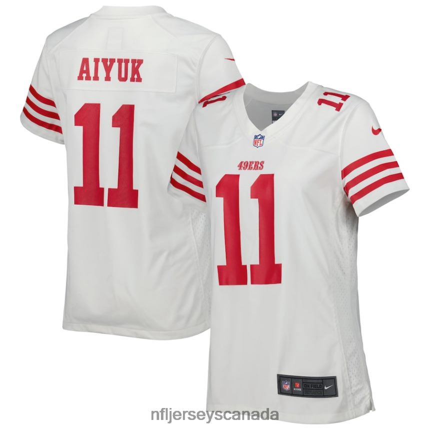 Women San Francisco 49ers Brandon Aiyuk Nike White Game Player Jersey Clothing NFL TBXFR63893