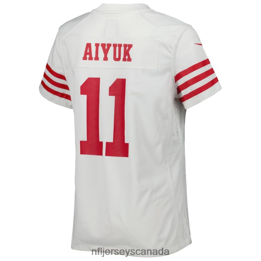 Women San Francisco 49ers Brandon Aiyuk Nike White Game Player Jersey Clothing NFL TBXFR63893