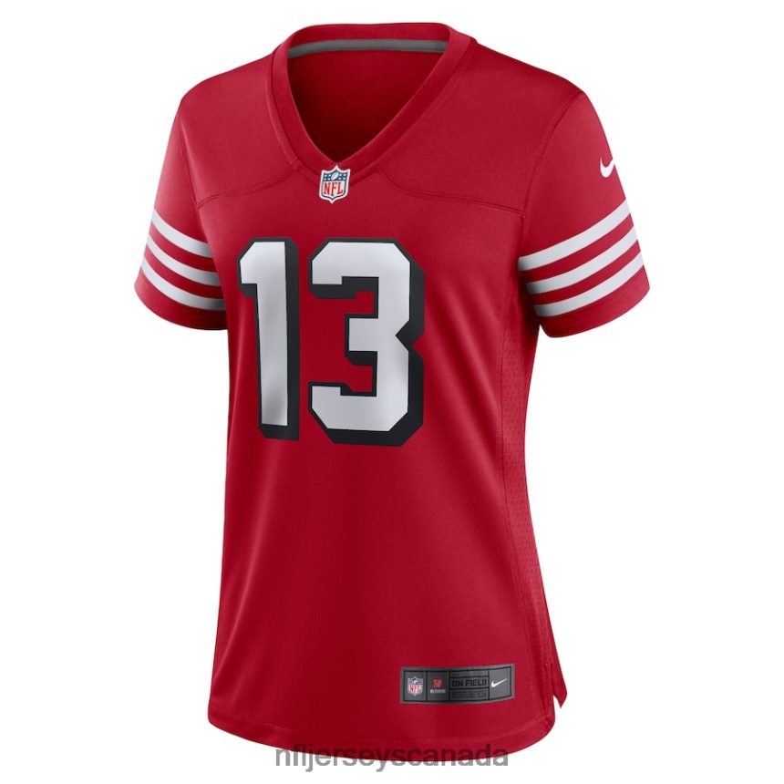 Women San Francisco 49ers Brock Purdy Nike Scarlet Alternate Game Player Jersey Clothing NFL TBXFR6532