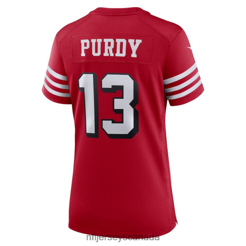 Women San Francisco 49ers Brock Purdy Nike Scarlet Alternate Game Player Jersey Clothing NFL TBXFR6532