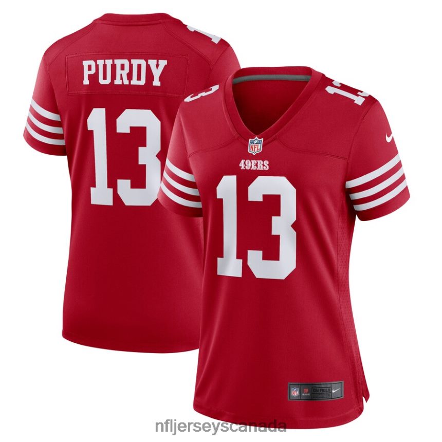 Women San Francisco 49ers Brock Purdy Nike Scarlet Game Player Jersey Clothing NFL TBXFR6167