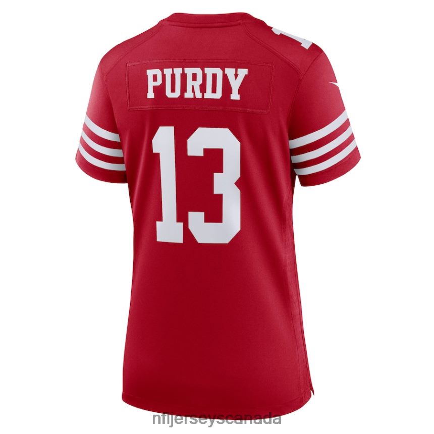 Women San Francisco 49ers Brock Purdy Nike Scarlet Game Player Jersey Clothing NFL TBXFR6167