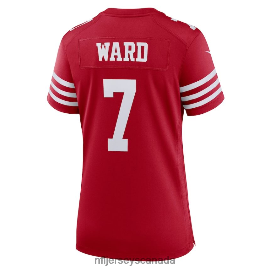Women San Francisco 49ers Charvarius Ward Nike Scarlet Game Player Jersey Clothing NFL TBXFR64074