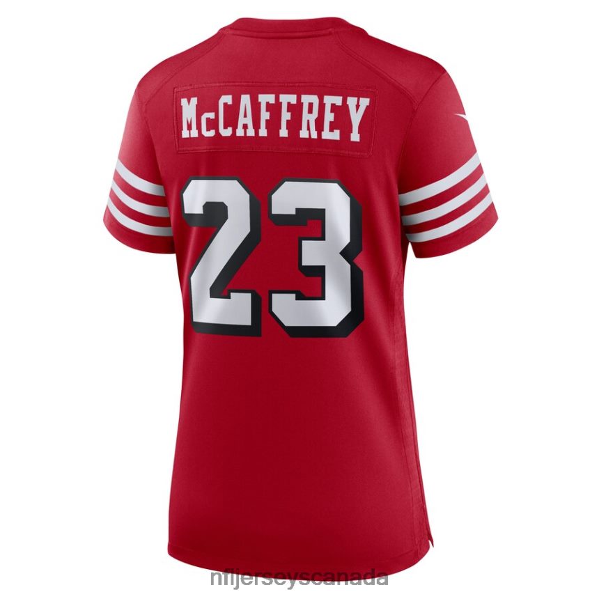 Women San Francisco 49ers Christian McCaffrey Nike Scarlet Alternate Game Player Jersey Clothing NFL TBXFR6642