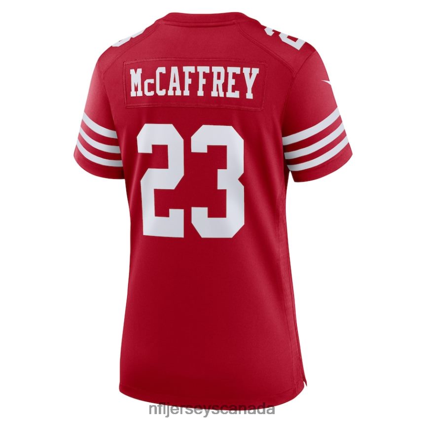 Women San Francisco 49ers Christian McCaffrey Nike Scarlet Game Player Jersey Clothing NFL TBXFR6266