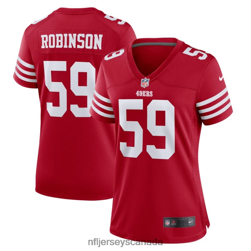 Women San Francisco 49ers Curtis Robinson Nike Scarlet Game Player Jersey Clothing NFL TBXFR66421