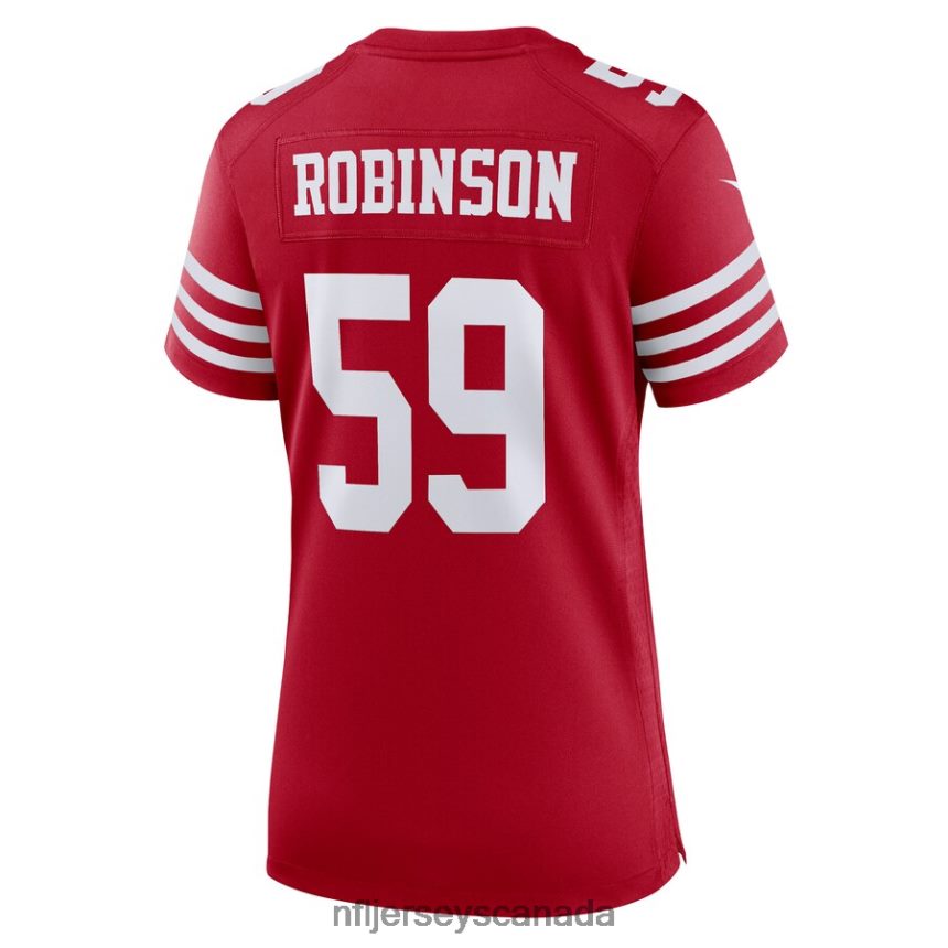 Women San Francisco 49ers Curtis Robinson Nike Scarlet Game Player Jersey Clothing NFL TBXFR66421