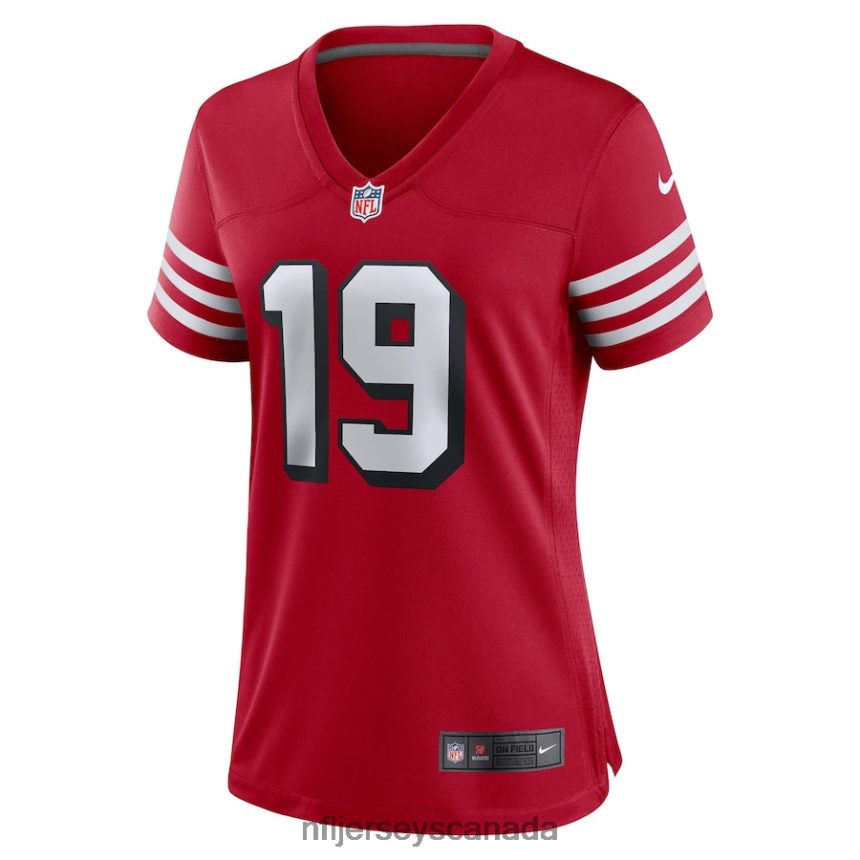 Women San Francisco 49ers Deebo Samuel Nike Scarlet Alternate Game Jersey Clothing NFL TBXFR62280