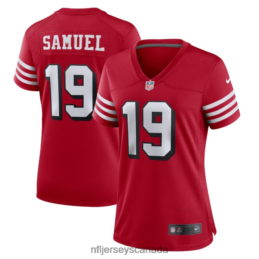 Women San Francisco 49ers Deebo Samuel Nike Scarlet Alternate Team Game Jersey Clothing NFL TBXFR61164