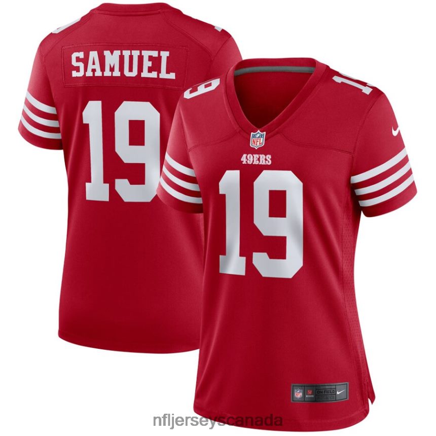 Women San Francisco 49ers Deebo Samuel Nike Scarlet Player Game Jersey Clothing NFL TBXFR6806