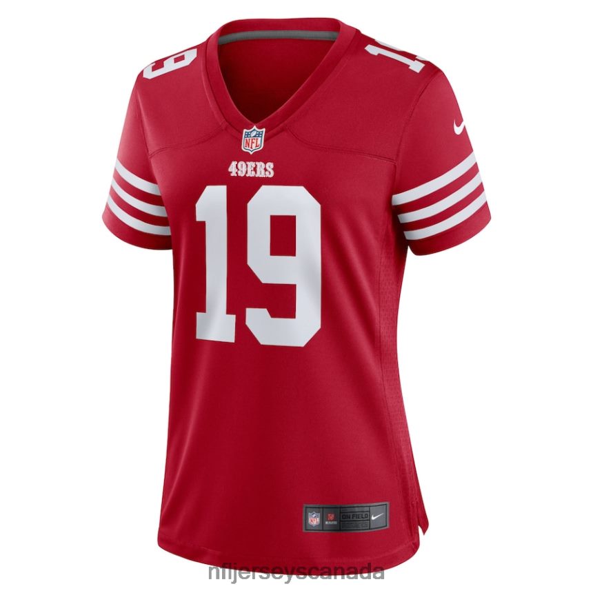 Women San Francisco 49ers Deebo Samuel Nike Scarlet Team Game Player Jersey Clothing NFL TBXFR62020