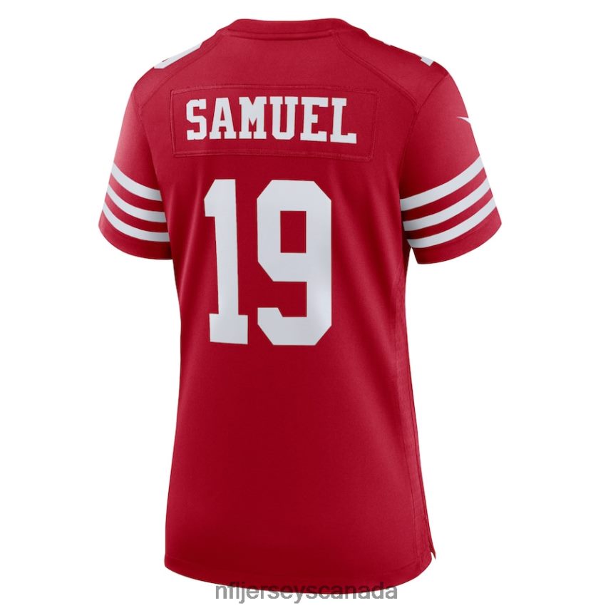 Women San Francisco 49ers Deebo Samuel Nike Scarlet Team Game Player Jersey Clothing NFL TBXFR62020