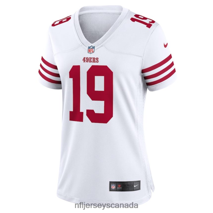 Women San Francisco 49ers Deebo Samuel Nike White Player Game Jersey Clothing NFL TBXFR6279