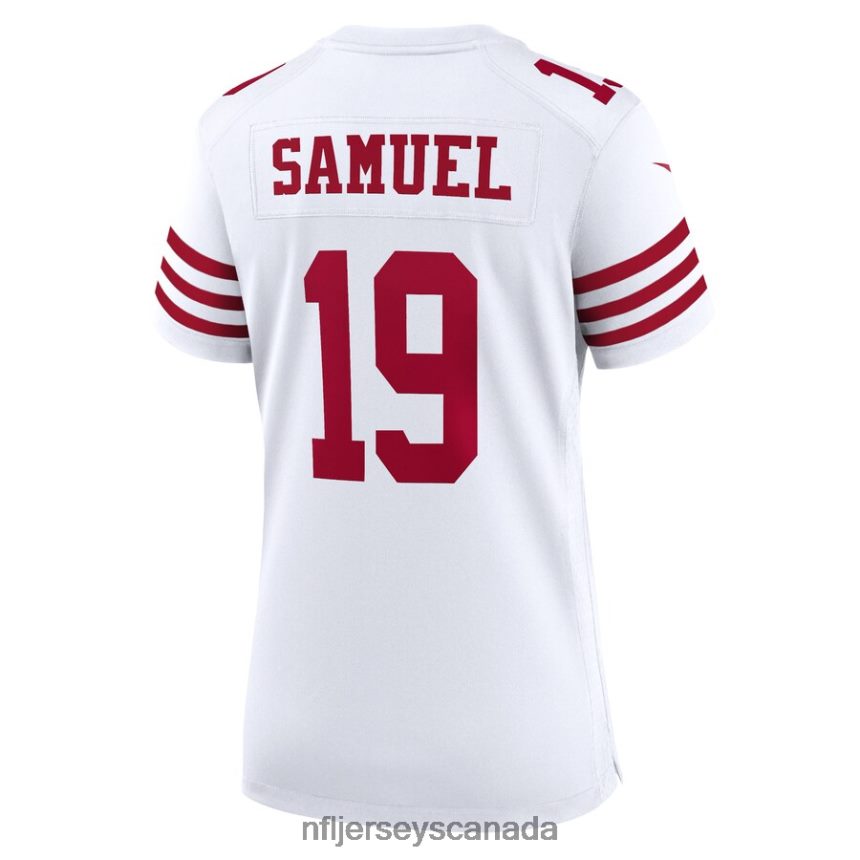 Women San Francisco 49ers Deebo Samuel Nike White Player Game Jersey Clothing NFL TBXFR6279