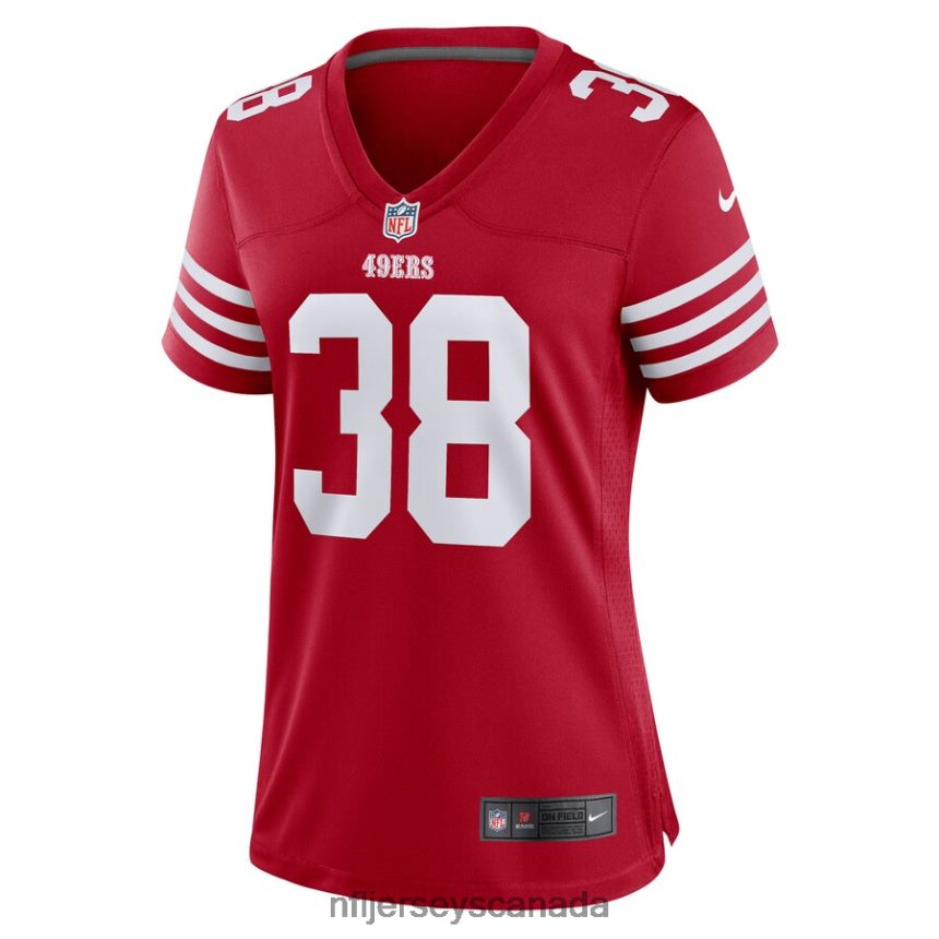 Women San Francisco 49ers Deommodore Lenoir Nike Scarlet Game Player Jersey Clothing NFL TBXFR63421