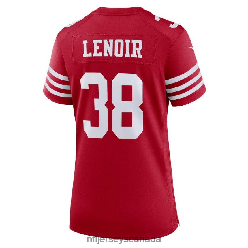 Women San Francisco 49ers Deommodore Lenoir Nike Scarlet Game Player Jersey Clothing NFL TBXFR63421