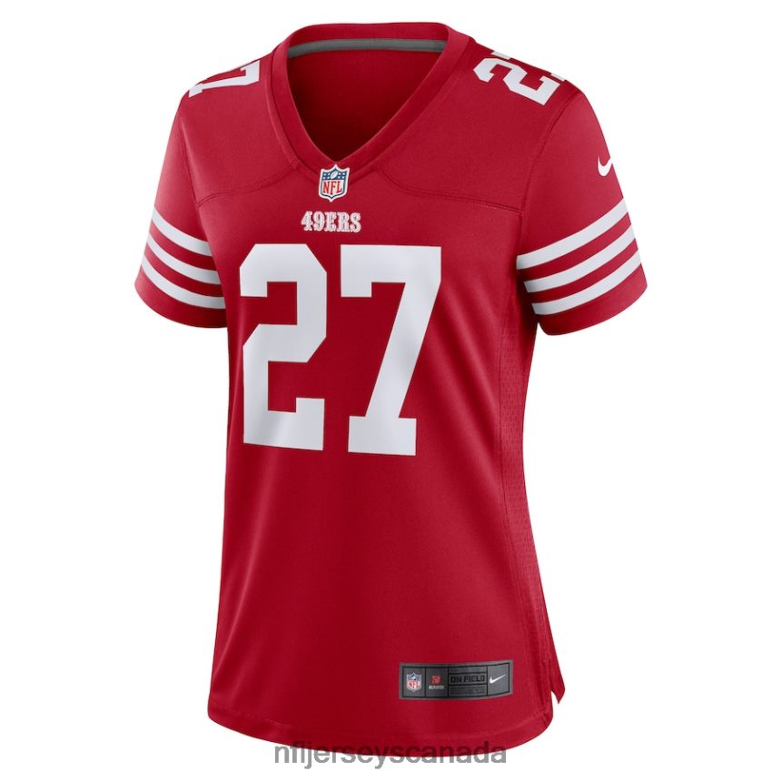 Women San Francisco 49ers Dontae Johnson Nike Scarlet Game Player Jersey Clothing NFL TBXFR66733