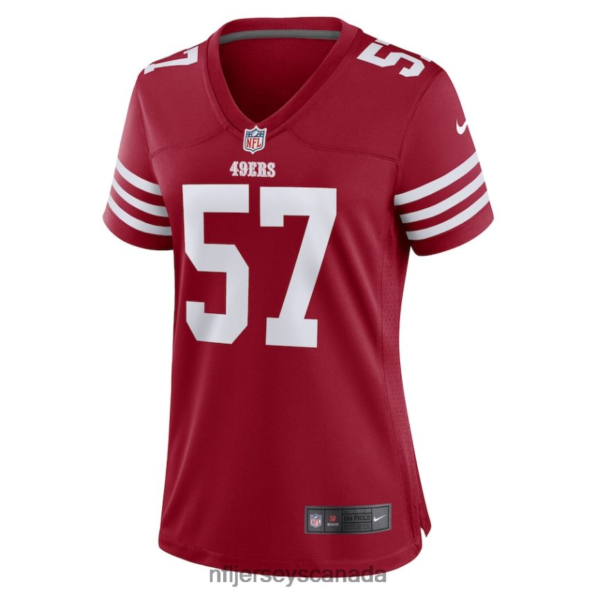 Women San Francisco 49ers Dre Greenlaw Nike Scarlet Home Game Player Jersey Clothing NFL TBXFR63825