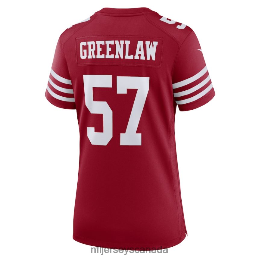 Women San Francisco 49ers Dre Greenlaw Nike Scarlet Home Game Player Jersey Clothing NFL TBXFR63825