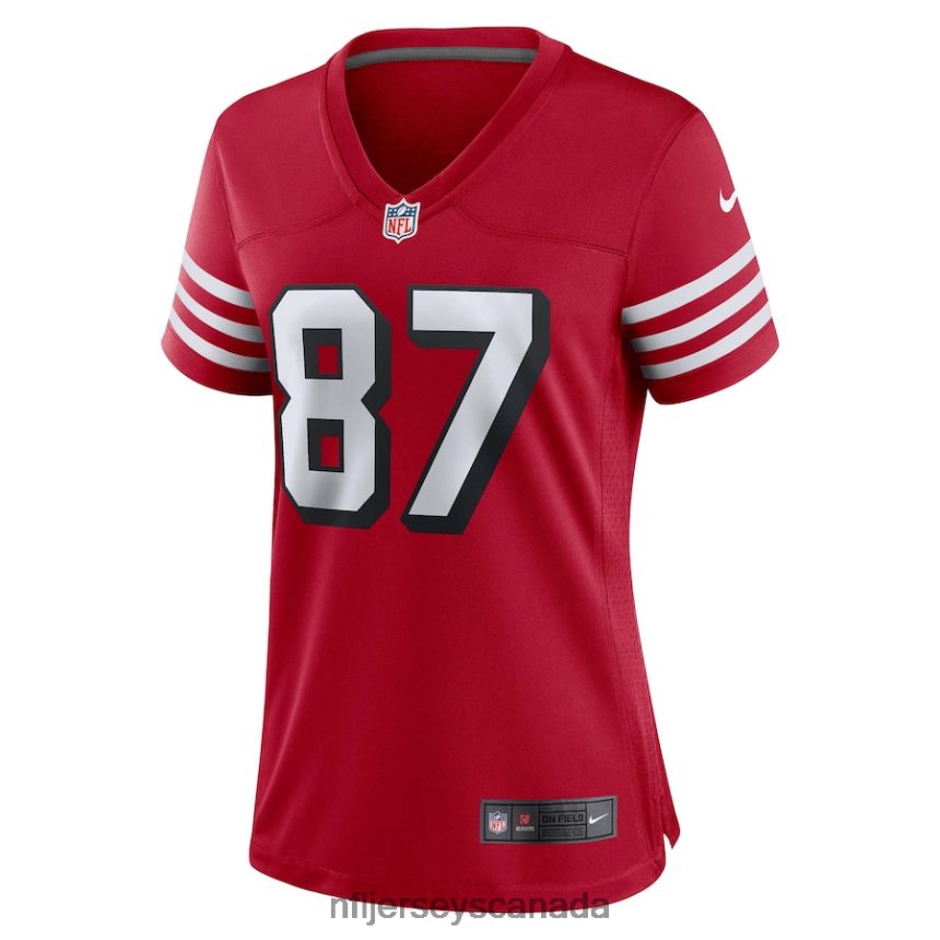 Women San Francisco 49ers Dwight Clark Nike Scarlet Alternate Game Jersey Clothing NFL TBXFR62440