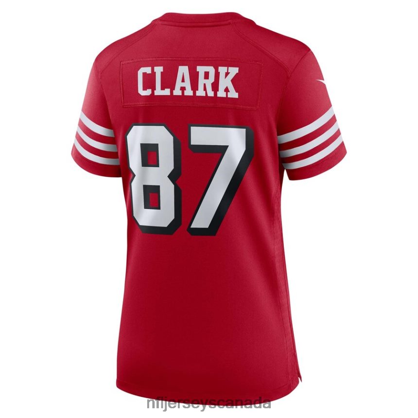 Women San Francisco 49ers Dwight Clark Nike Scarlet Alternate Game Jersey Clothing NFL TBXFR62440