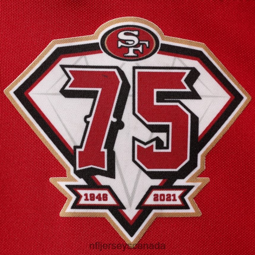 Women San Francisco 49ers George Kittle Nike Scarlet 75th Anniversary Game Player Jersey Clothing NFL TBXFR61627
