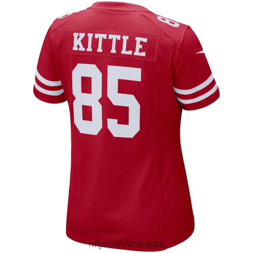 Women San Francisco 49ers George Kittle Nike Scarlet Game Player Jersey Clothing NFL TBXFR61456