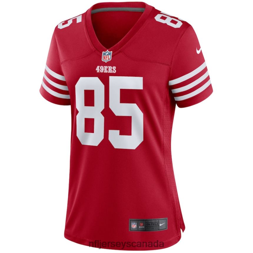 Women San Francisco 49ers George Kittle Nike Scarlet Player Game Jersey Clothing NFL TBXFR6239