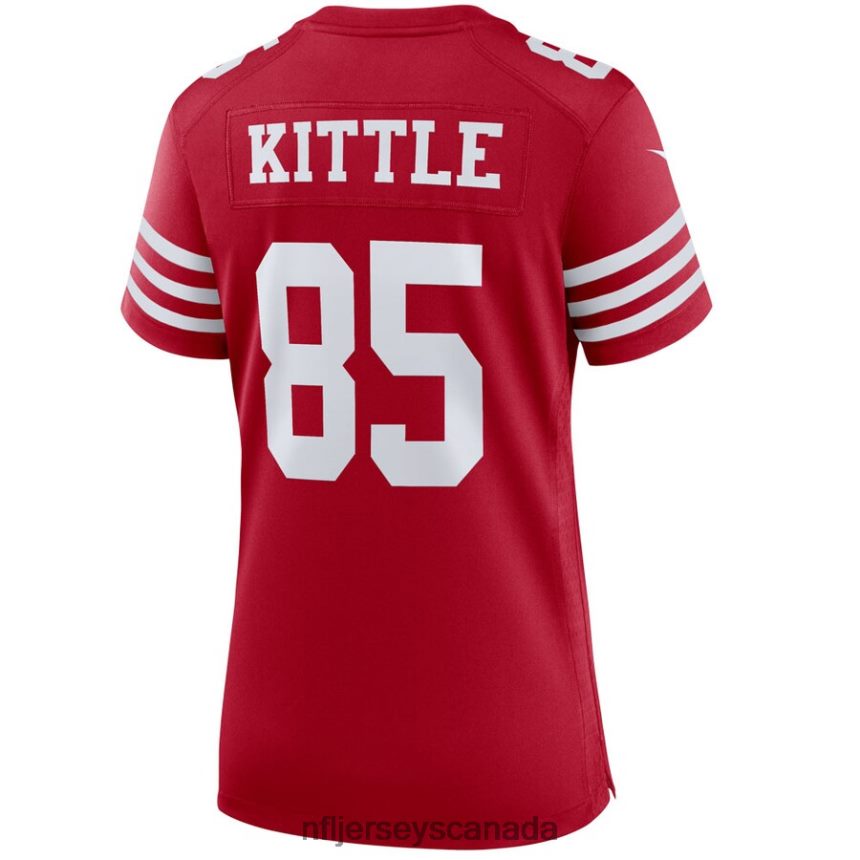 Women San Francisco 49ers George Kittle Nike Scarlet Player Game Jersey Clothing NFL TBXFR6239