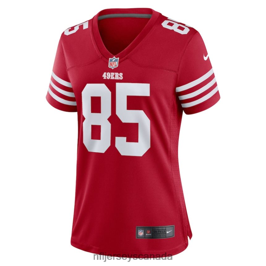 Women San Francisco 49ers George Kittle Nike Scarlet Team Game Player Jersey Clothing NFL TBXFR61171