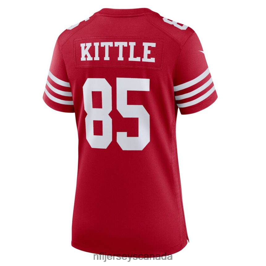 Women San Francisco 49ers George Kittle Nike Scarlet Team Game Player Jersey Clothing NFL TBXFR61171