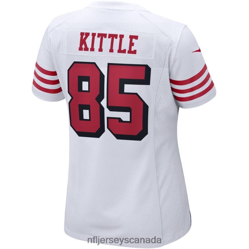 Women San Francisco 49ers George Kittle Nike White Alternate Game Player Jersey Clothing NFL TBXFR61161