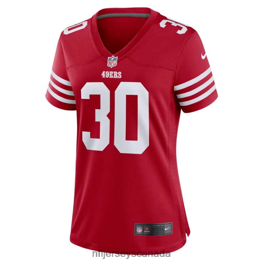 Women San Francisco 49ers George Odum Nike Scarlet Game Player Jersey Clothing NFL TBXFR65746