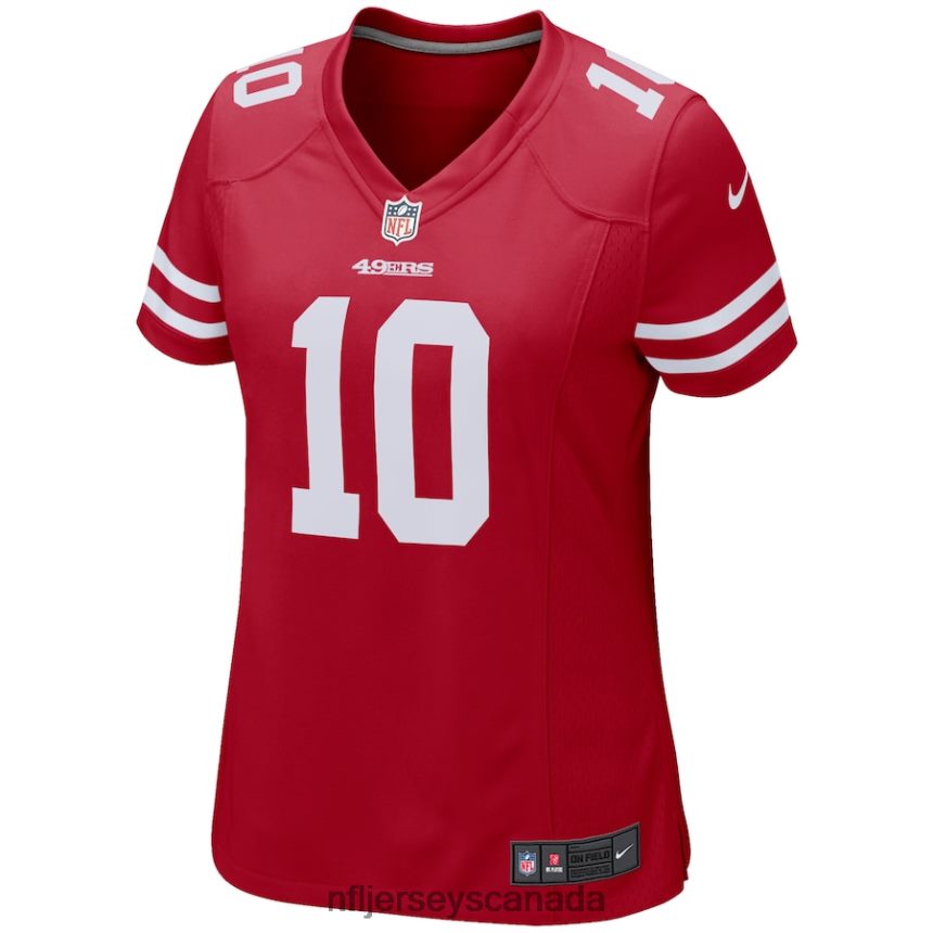 Women San Francisco 49ers Jimmy Garoppolo Nike Scarlet Game Player Jersey Clothing NFL TBXFR6445
