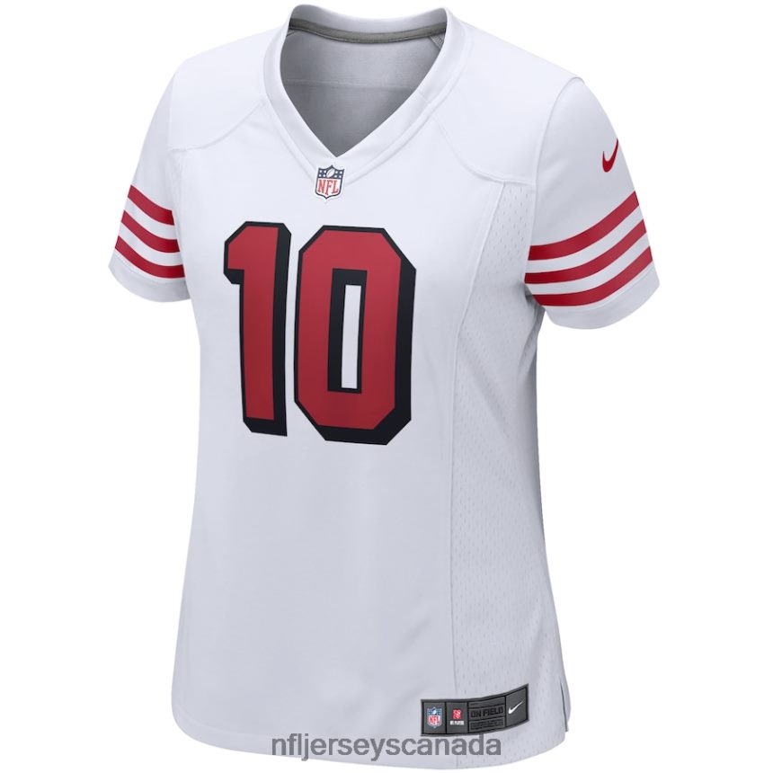 Women San Francisco 49ers Jimmy Garoppolo Nike White Alternate Game Player Jersey Clothing NFL TBXFR62175