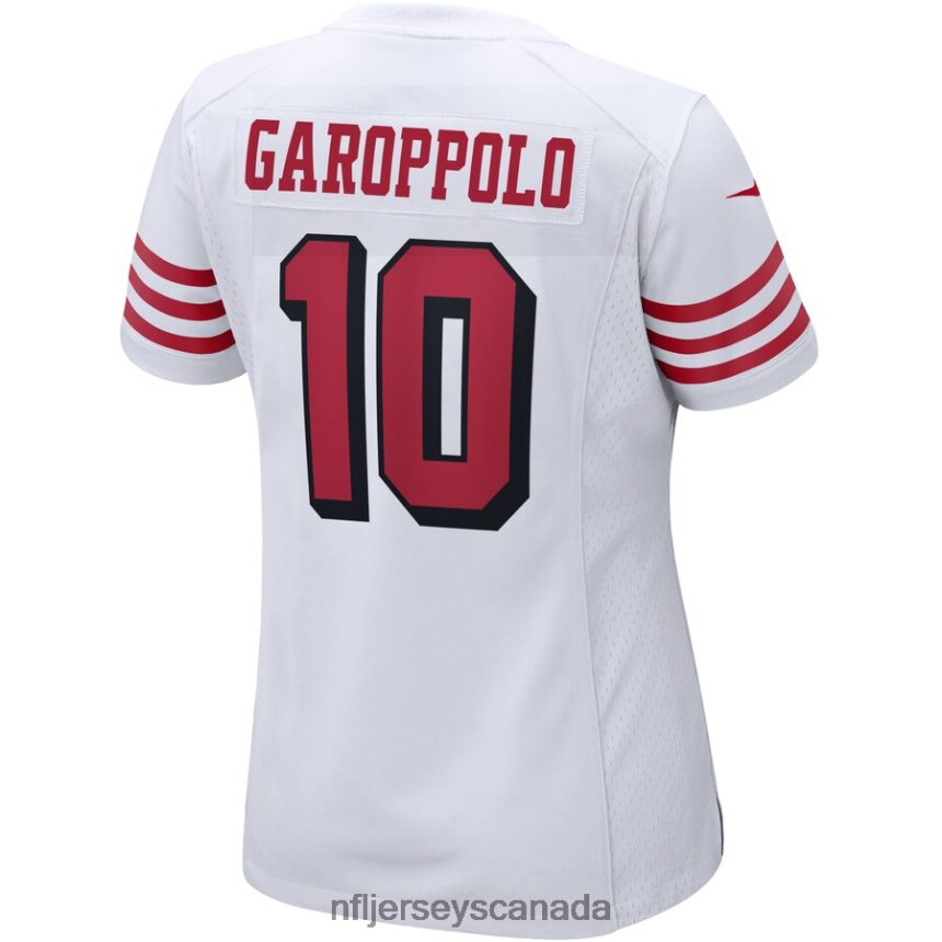 Women San Francisco 49ers Jimmy Garoppolo Nike White Alternate Game Player Jersey Clothing NFL TBXFR62175