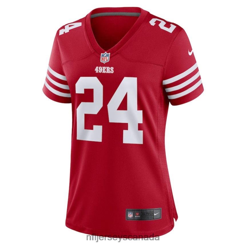 Women San Francisco 49ers Jordan Mason Nike Scarlet Game Player Jersey Clothing NFL TBXFR64577