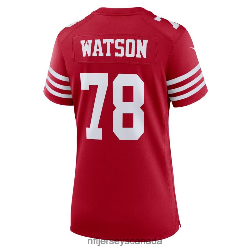 Women San Francisco 49ers Leroy Watson Nike Scarlet Home Game Player Jersey Clothing NFL TBXFR66894