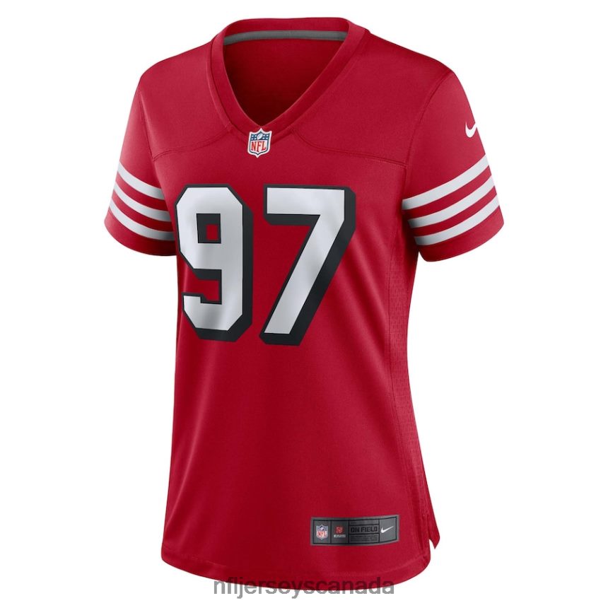 Women San Francisco 49ers Nick Bosa Nike Scarlet Alternate Game Jersey Clothing NFL TBXFR61062