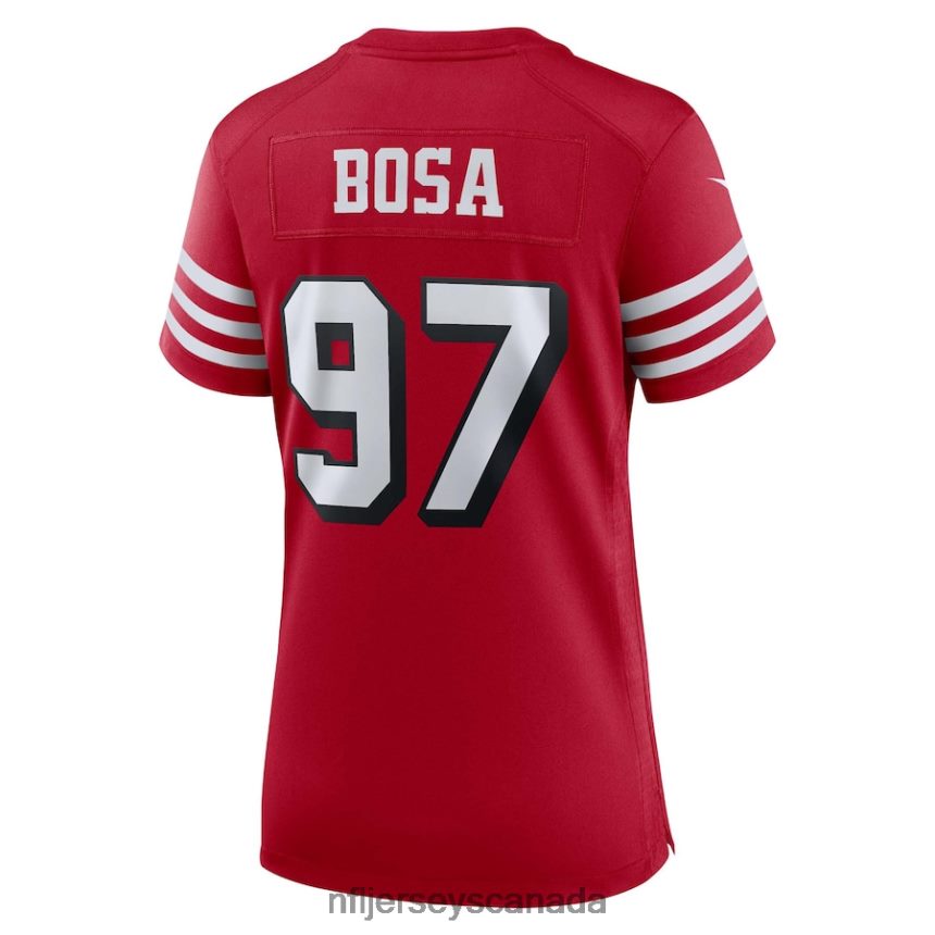 Women San Francisco 49ers Nick Bosa Nike Scarlet Alternate Game Jersey Clothing NFL TBXFR61062